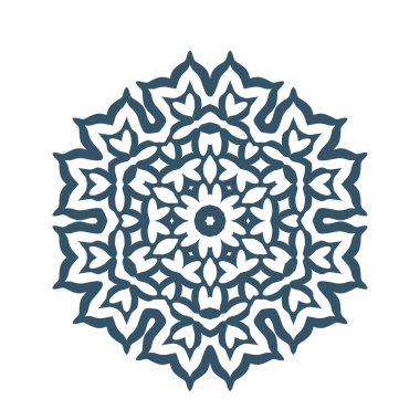 geometrik kar tanesi illüstrasyon