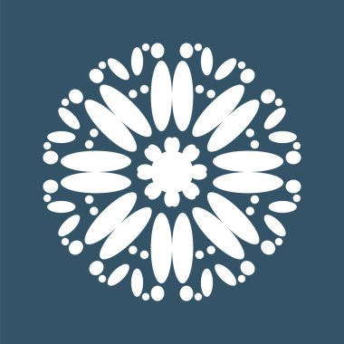 geometrik kar tanesi illüstrasyon