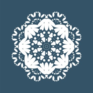 geometrik kar tanesi illüstrasyon