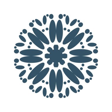 geometrik kar tanesi illüstrasyon