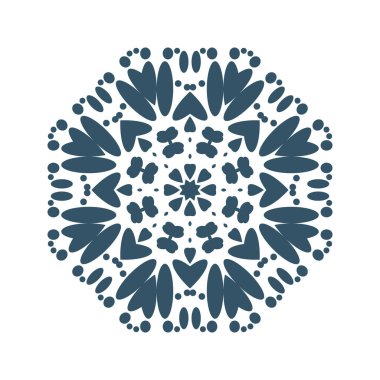 geometrik kar tanesi illüstrasyon