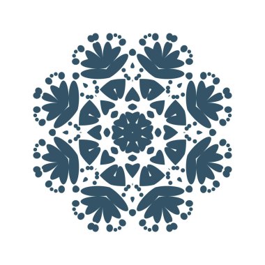 geometrik kar tanesi illüstrasyon