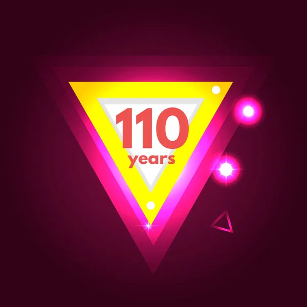 Anniversary 110 years icon — Stock Vector