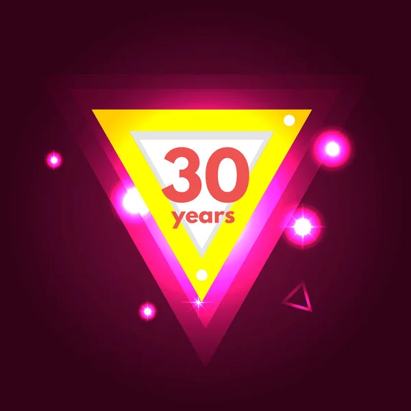 Aniversario 30 años icono — Archivo Imágenes Vectoriales