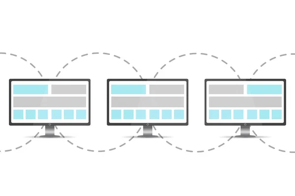 Concepto de bases de datos blockchain — Archivo Imágenes Vectoriales