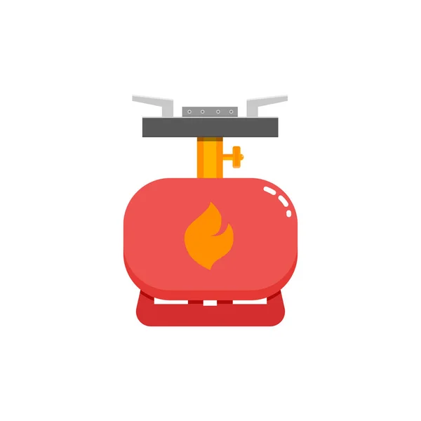 Estufa de camping icono — Vector de stock