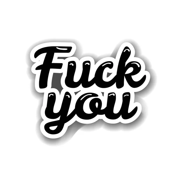 Fuck you lettering — Stock Vector