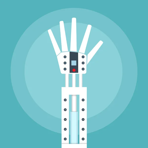 Illustrazione braccio robot — Vettoriale Stock