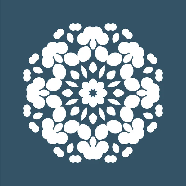Ilustración geométrica copo de nieve — Archivo Imágenes Vectoriales