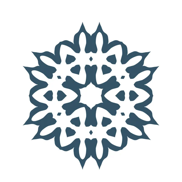 Εικονογράφηση γεωμετρικά νιφάδα χιονιού — Διανυσματικό Αρχείο