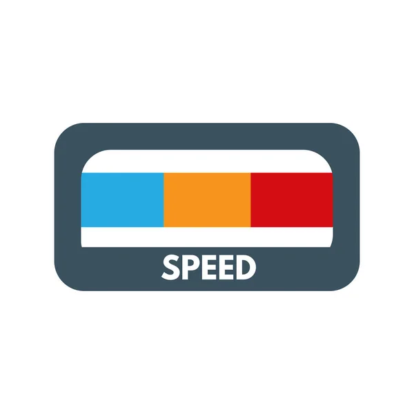 Indicateur de vitesse de chargement — Image vectorielle