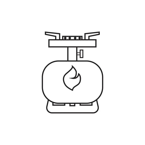 Icono del calentador turístico . — Vector de stock