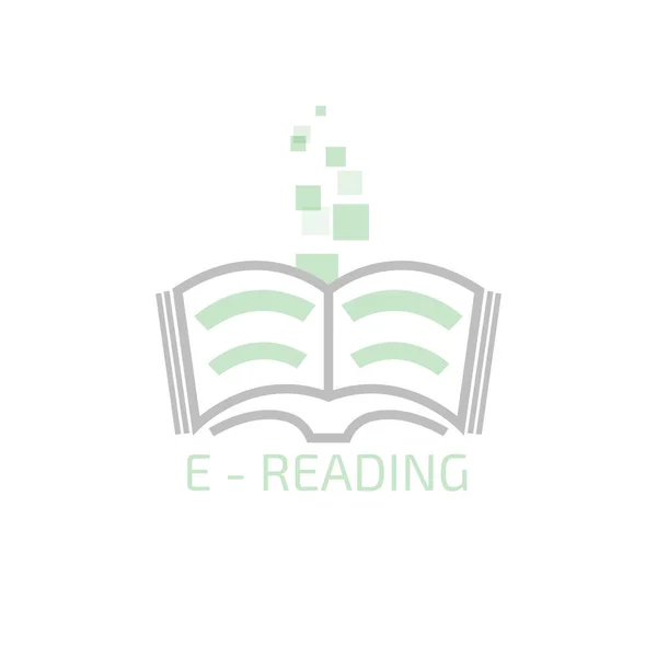 Logotipo da identidade de leitura electrónica — Vetor de Stock