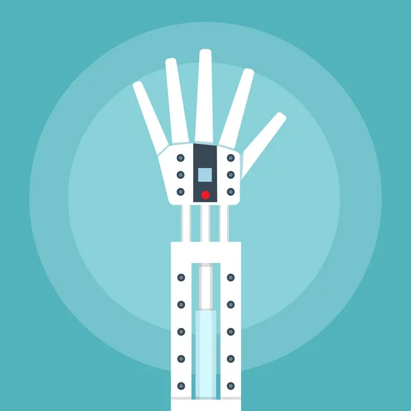 Braço mecânico do robô —  Vetores de Stock
