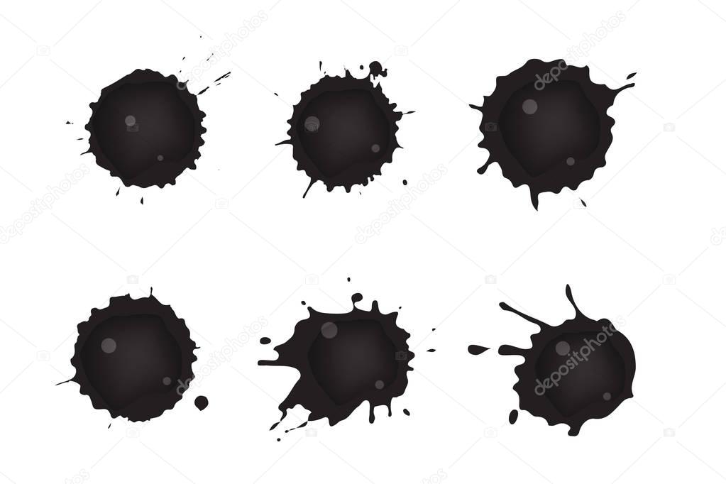 Spilled Oil paint pattern background