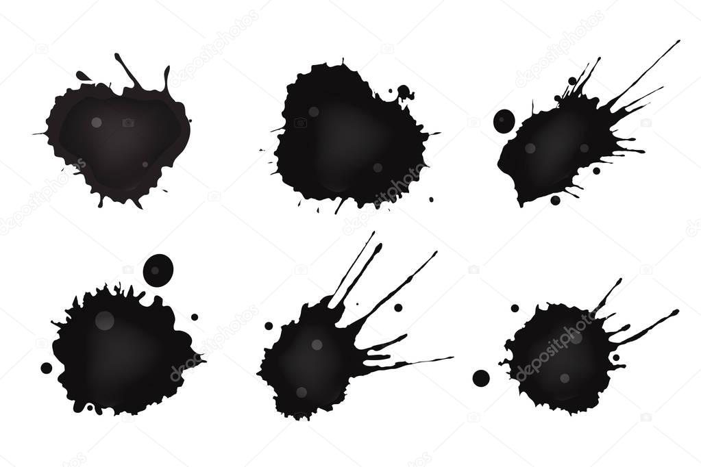 Spilled Oil paint pattern background