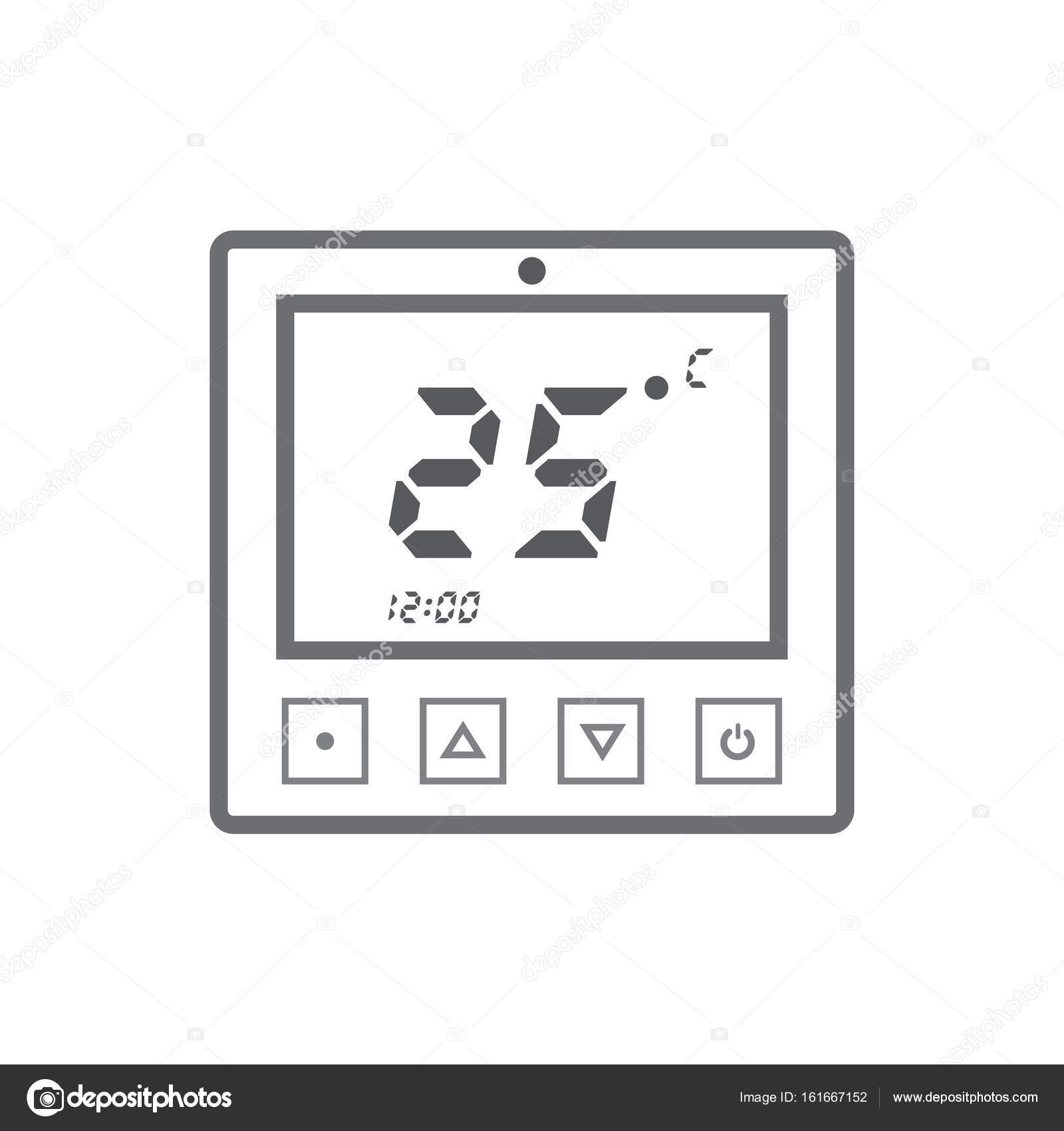 전자 서 모스 탯 아이콘 Stock Vector by ©AnSim 161667152