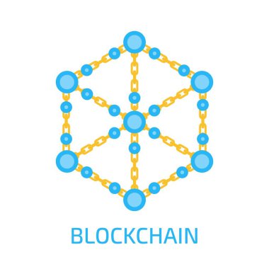 blockchain teknoloji simgesi 