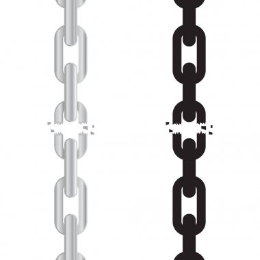 Yırtık kırık zincirler seti 