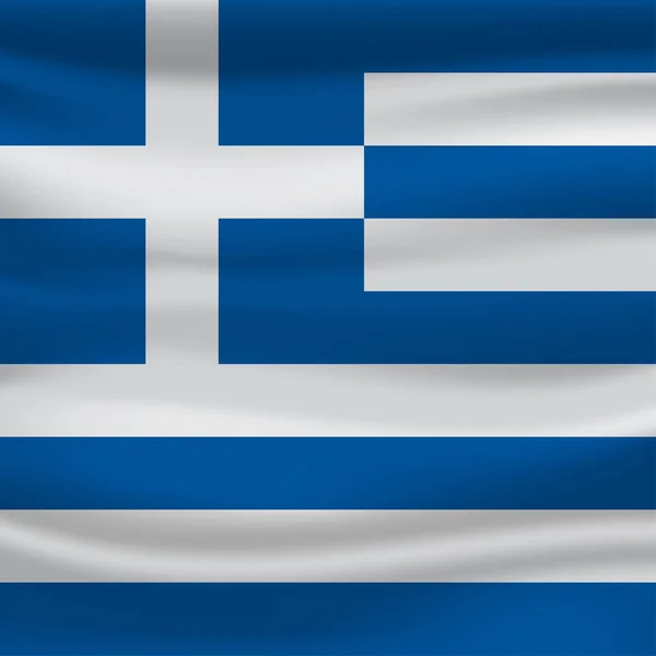 Görögország nemzeti lobogója — Stock Vector