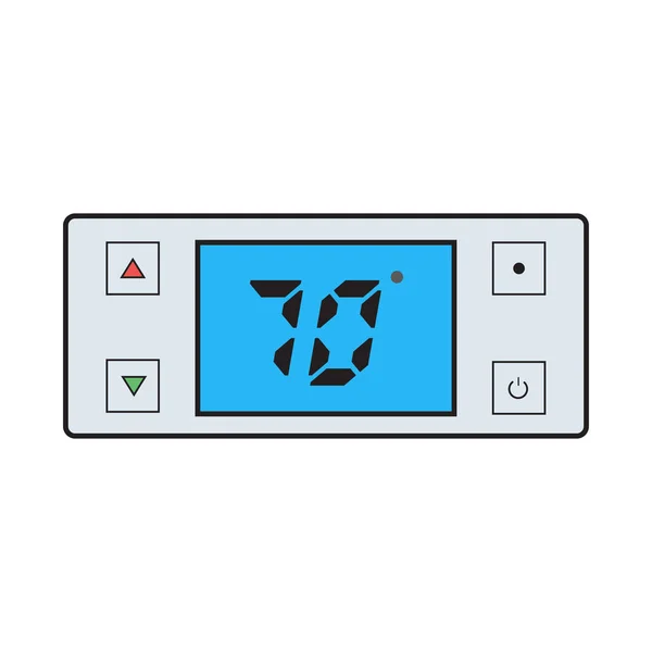 Termostat elektroniczny ikona — Wektor stockowy