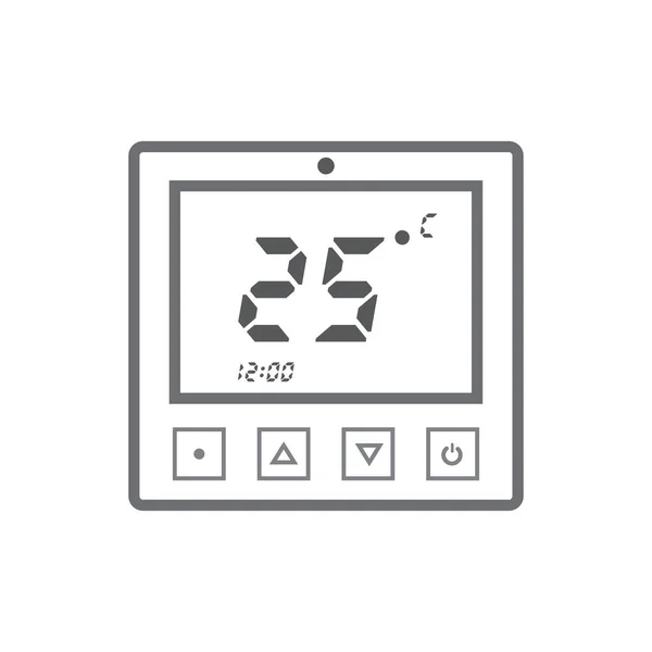 Elektronisk termostat ikonen — Stock vektor