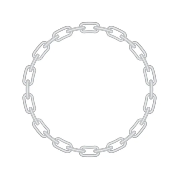 Iron chain frame — Stock Vector