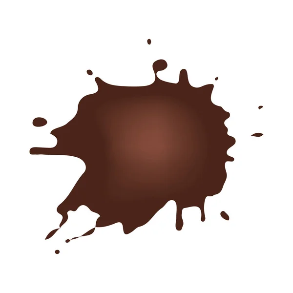 Schokoladenfleck-Ikone — Stockvektor