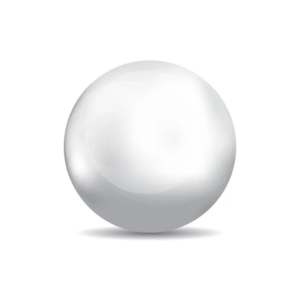 Chrome sphere icon — Stock Vector