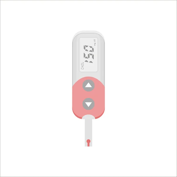 Cholesterol meter pictogram — Stockvector