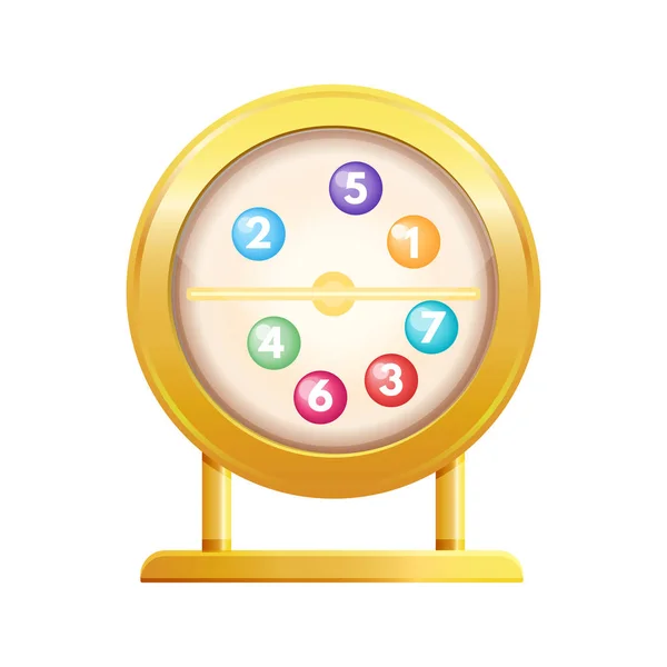 Lotto drum icon — Stock Vector