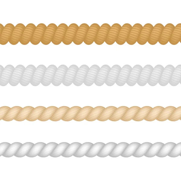 Cordes navales icônes ensemble — Image vectorielle