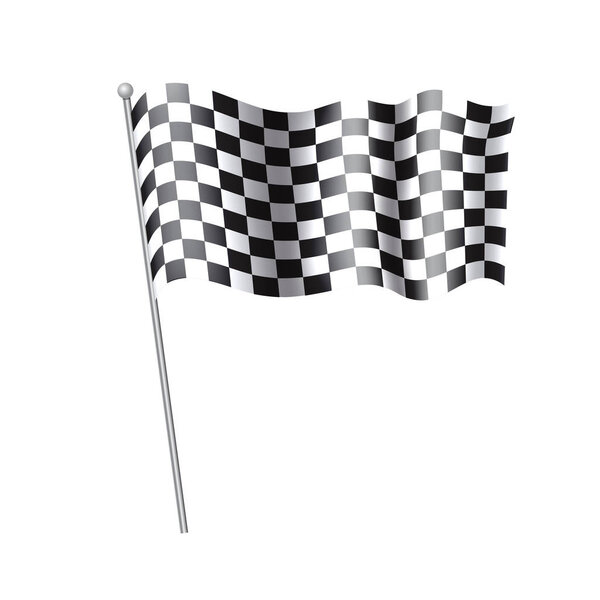 black and white checkered flag 