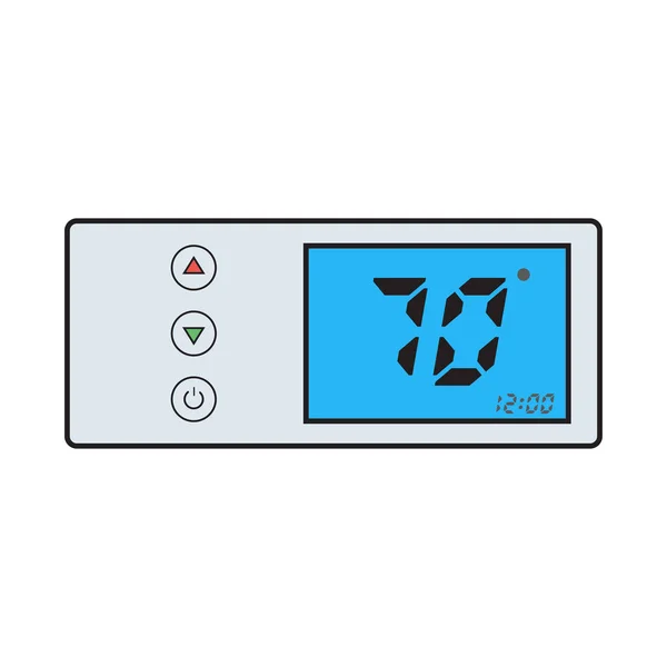 Icône thermostat électronique — Image vectorielle