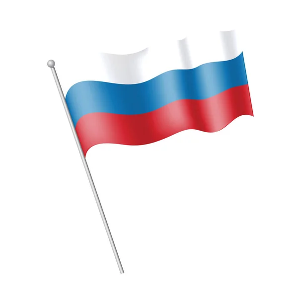 挥舞着国旗的俄罗斯图标 — 图库矢量图片