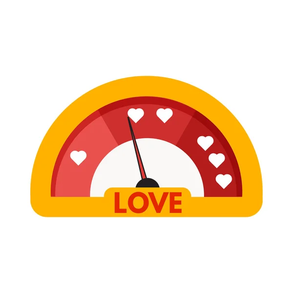 Ikona ukazatel lásky — Stockový vektor