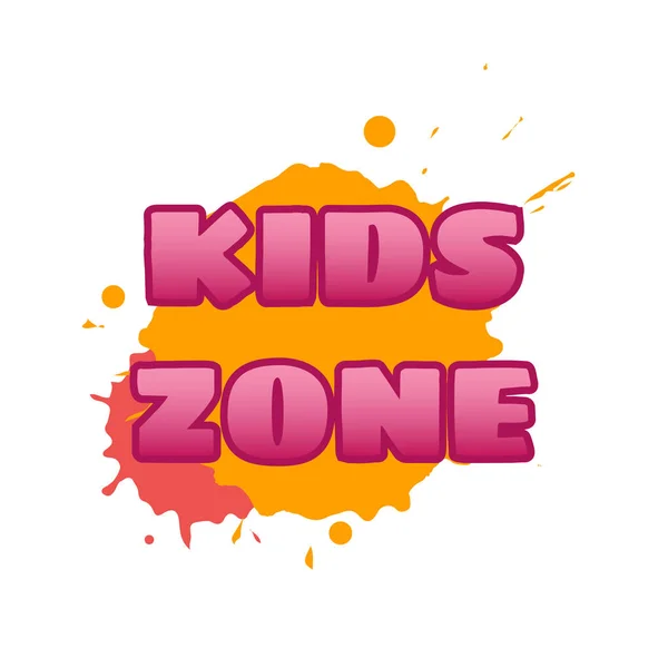 Banner de zona para niños — Archivo Imágenes Vectoriales