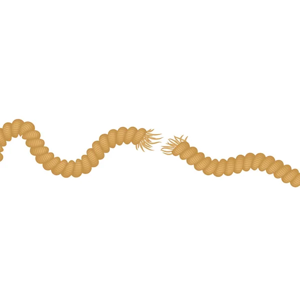 Рвані мотузку значок — стоковий вектор