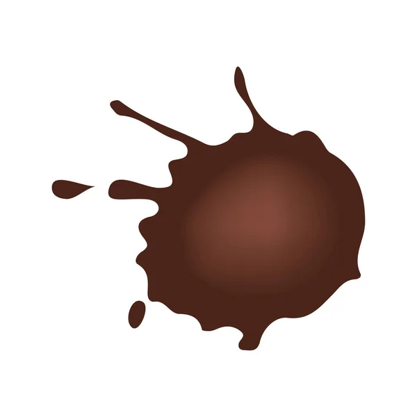 Chocolate stain icon — Stock Vector