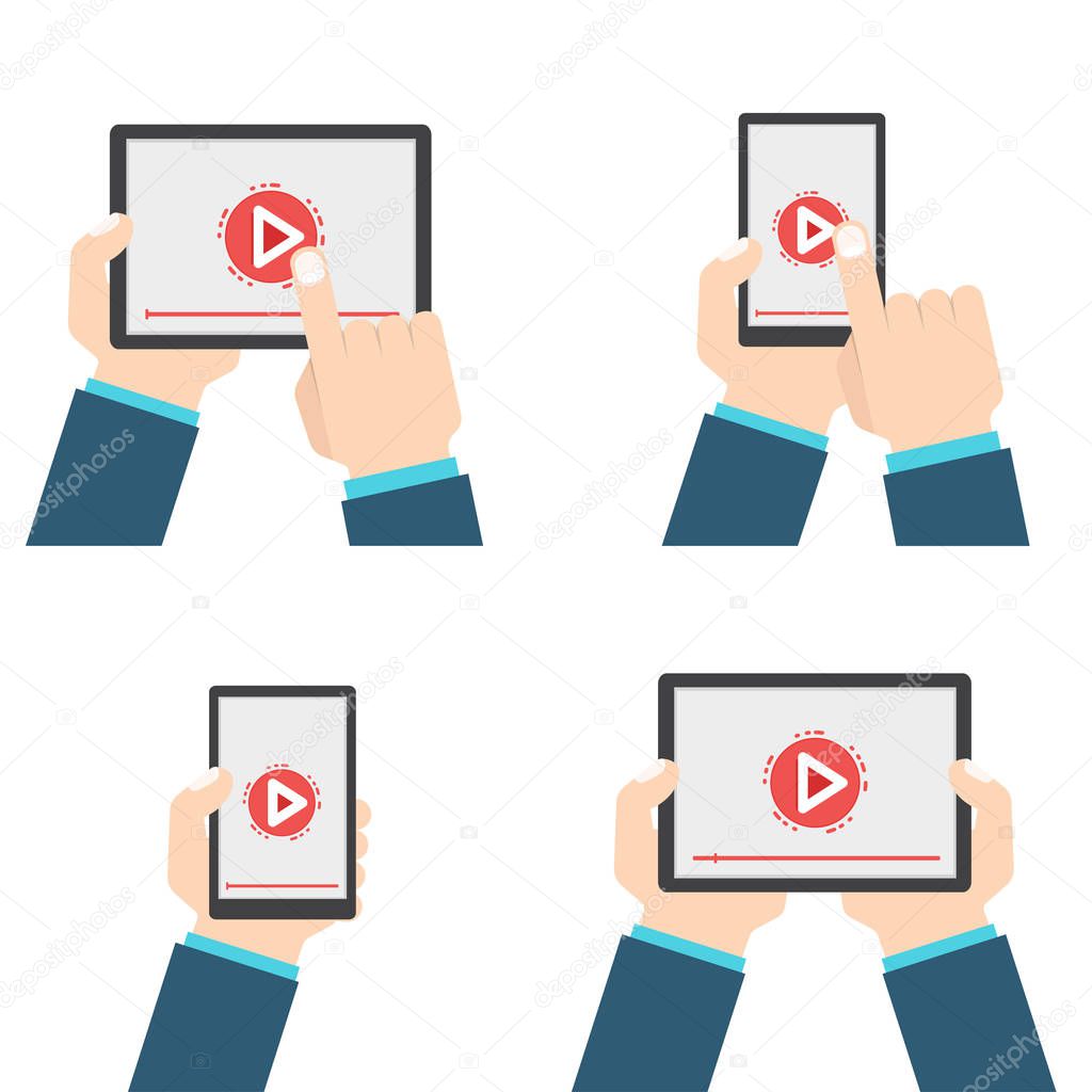 video player icons