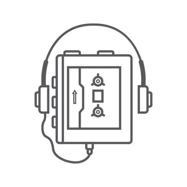 Retro ses kaydedici simgesi