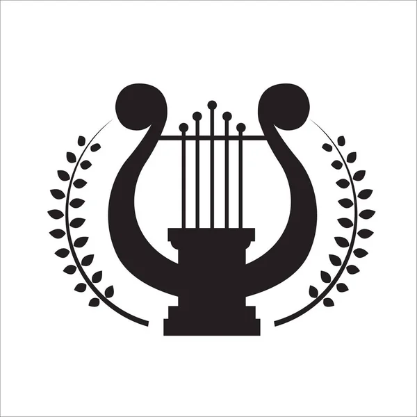 Lir Müzik Okulu logolu — Stok Vektör