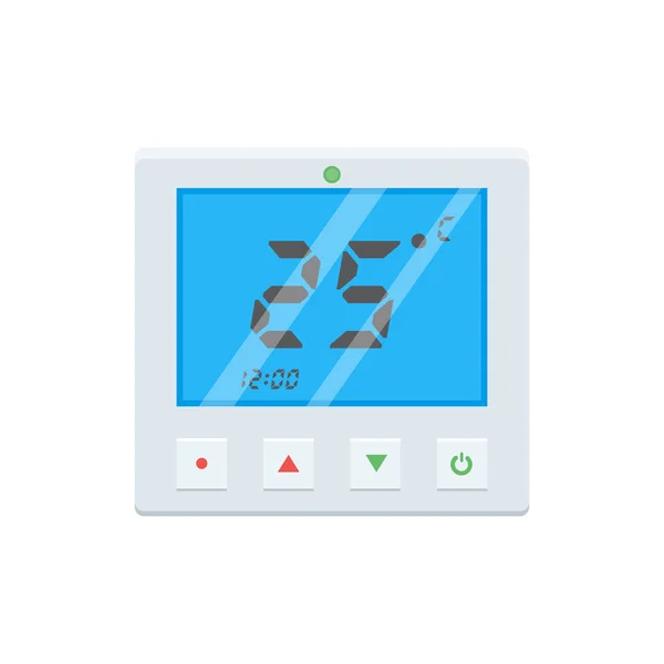 Elektronikus termosztát ikon — Stock Vector