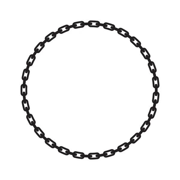 Iron chain frame — Stock Vector