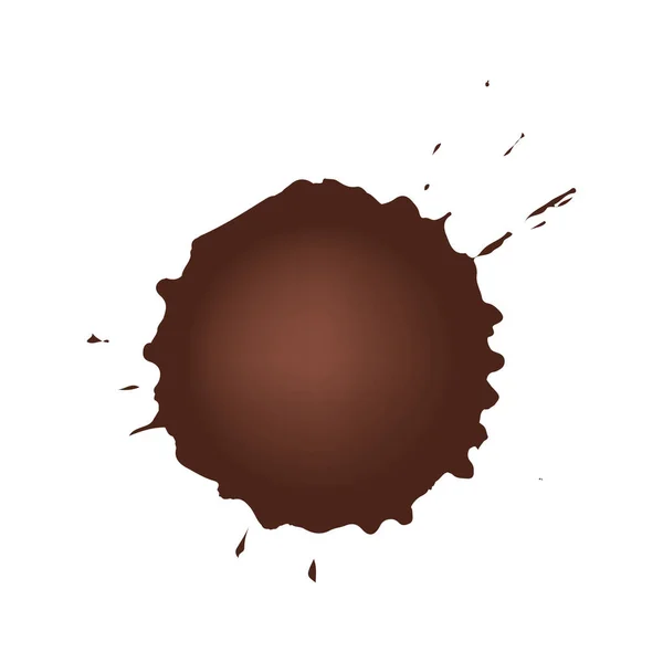 Icono de mancha de chocolate — Vector de stock