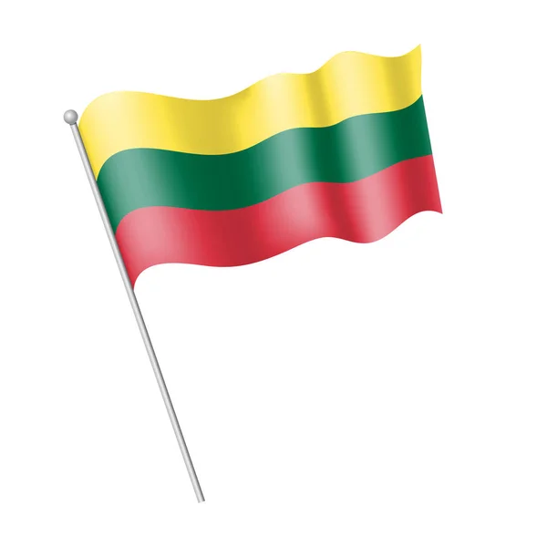 Flaga ikona Litwa — Wektor stockowy