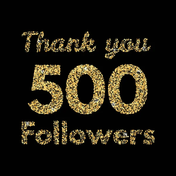 Thank you 500 followers banner — Stock Vector