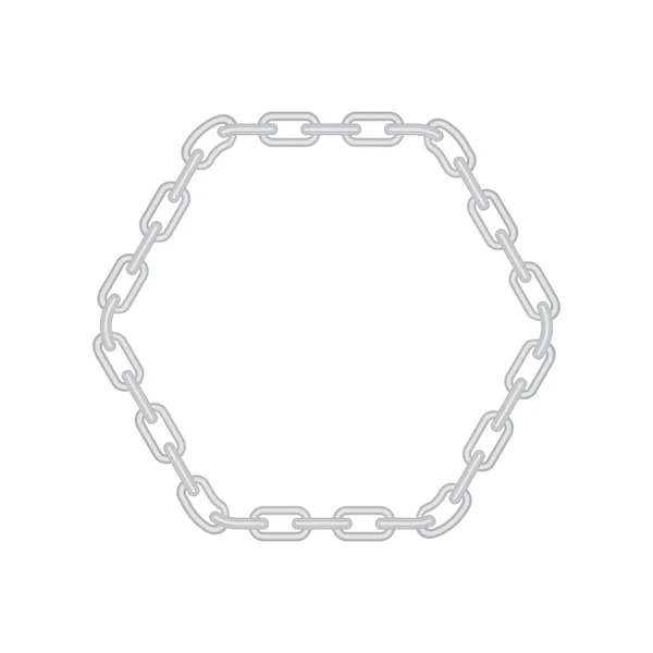 Cadre de chaîne en fer — Image vectorielle