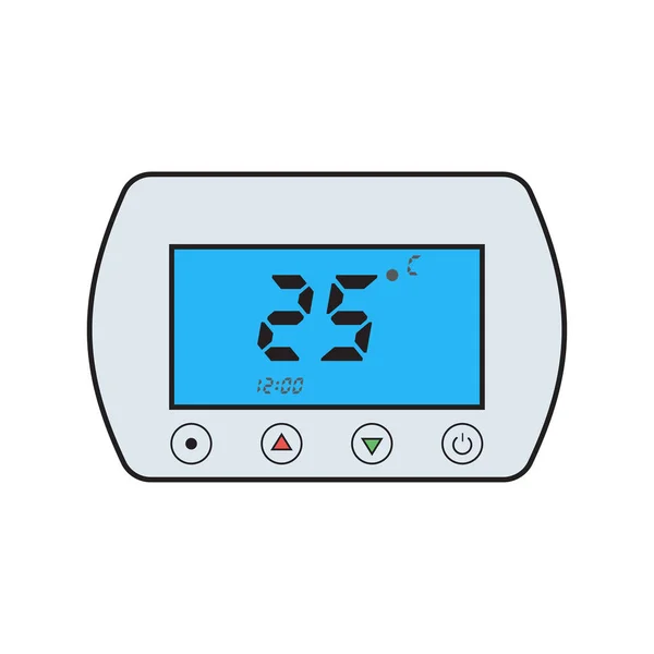 Electronic thermostat icon — Stock Vector