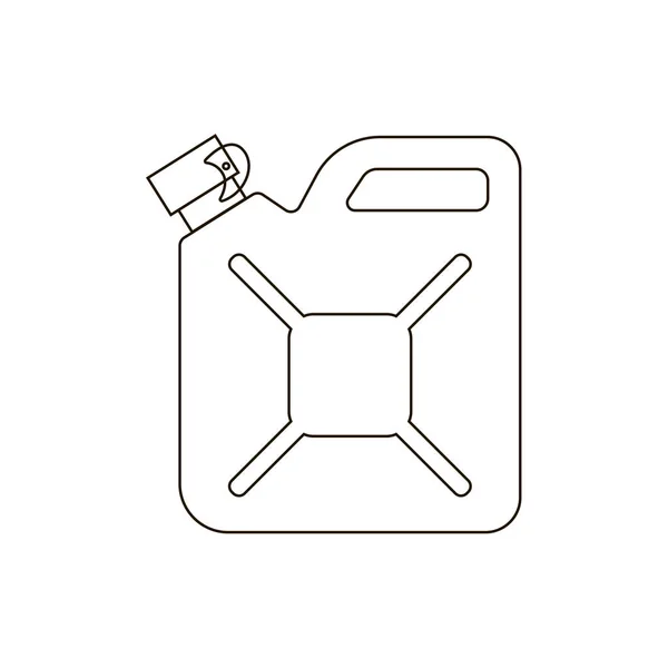 Jerrycan lineares Symbol — Stockvektor